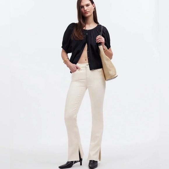 Madewell Denim - Madewell Vintage Canvas Petite Kick Out Full-Length Jeans Size 24P